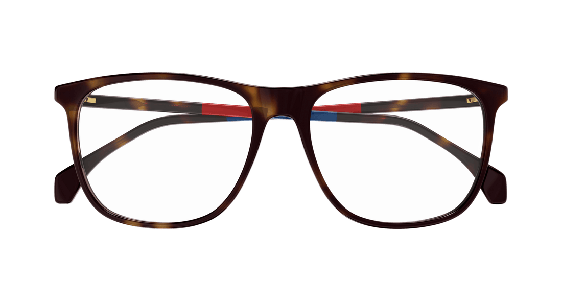 Brillen gucci gg0554o 010 havana square masculino größe 55mm - Detailansicht