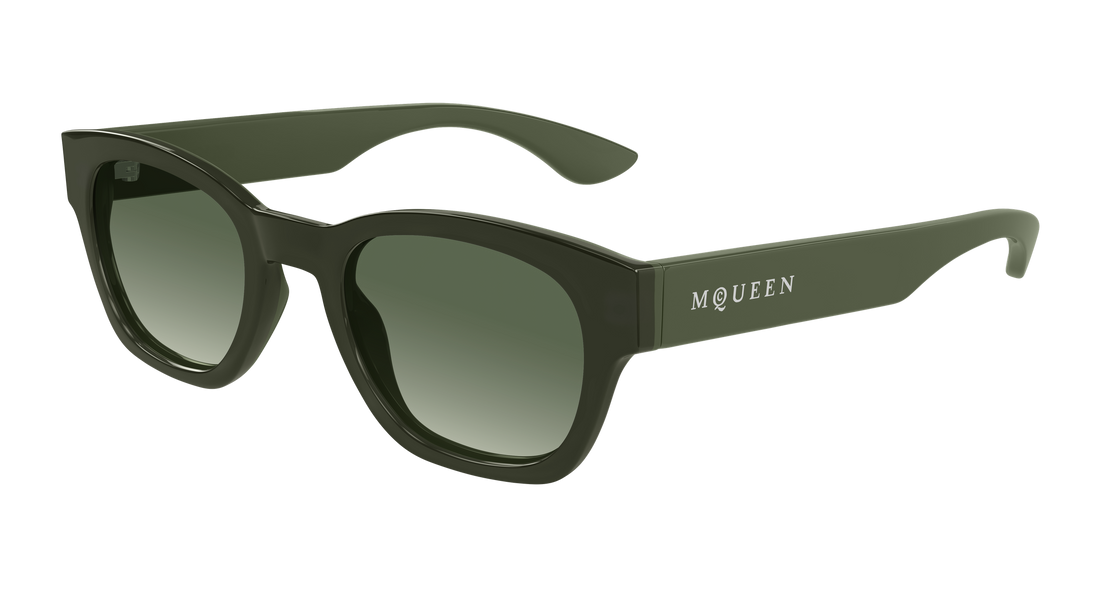 Sonnenbrillen alexander mcqueen am0530s 004 verde round/oval/panthos masculino größe 49mm - Hauptansicht