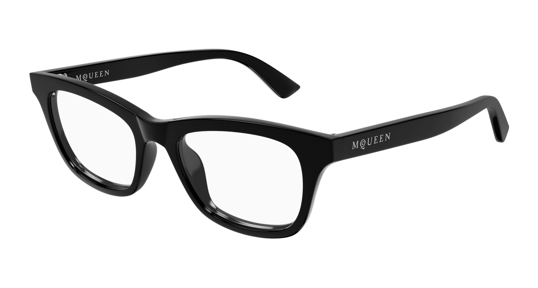 Brillen alexander mcqueen am0515o 007 negro cat eye femenino größe 52mm - Hauptansicht