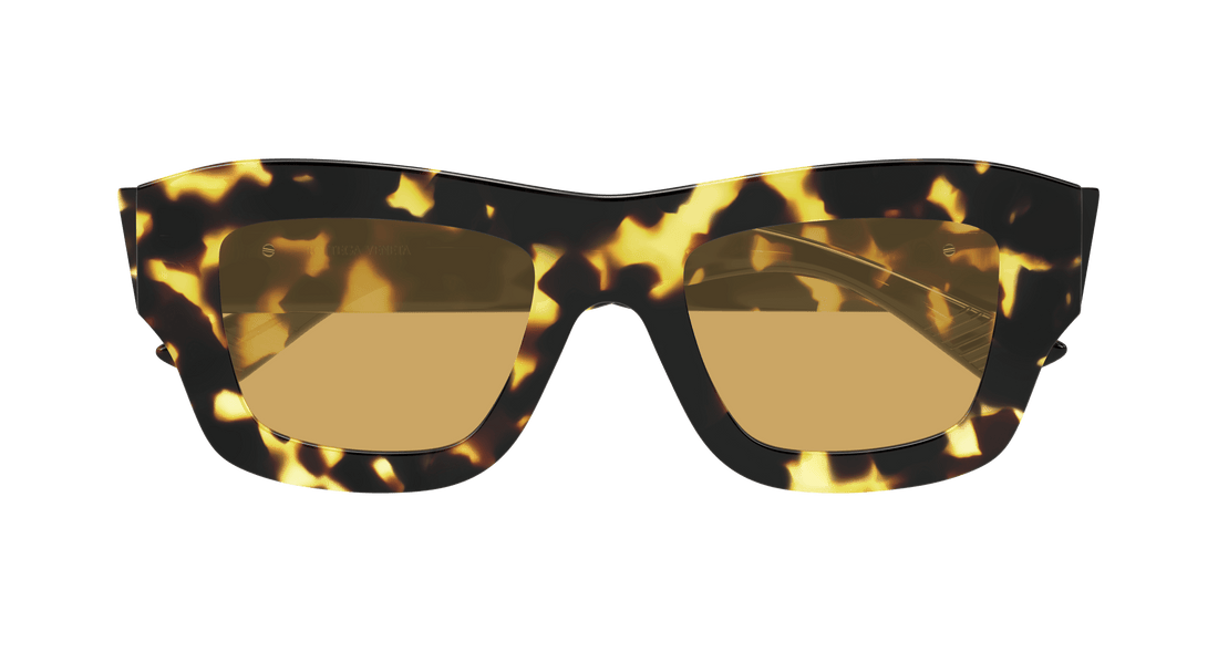 Óculos de sol bottega veneta bv1357s 003 havana square femenino tamanho 50mm - Vista de detalhe