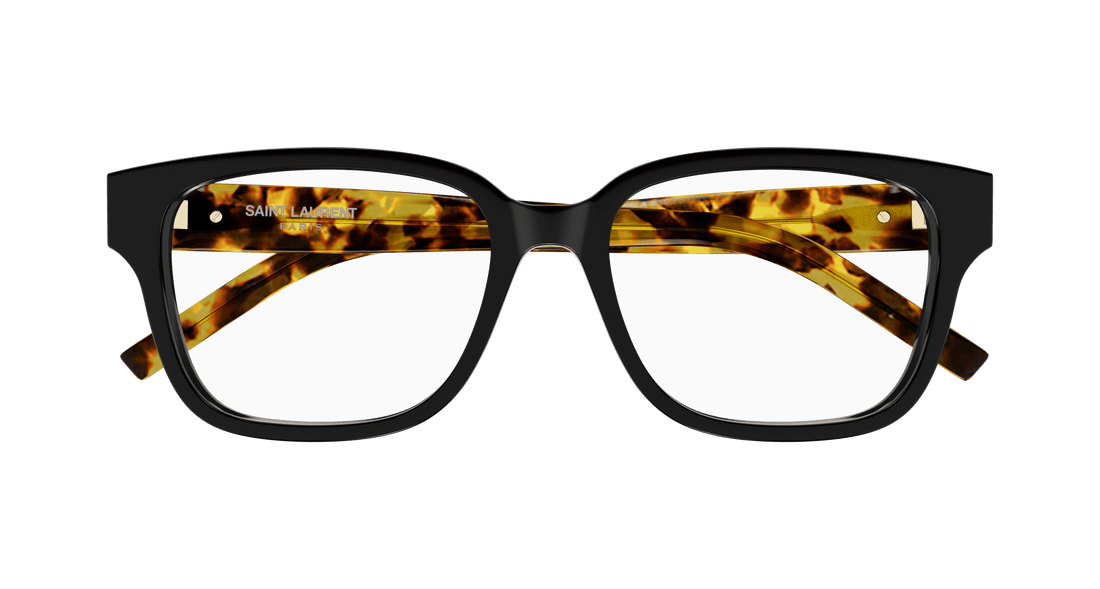 Óculos graduados saint laurent sl m150 006 negro square femenino tamanho 55mm - Vista de detalhe