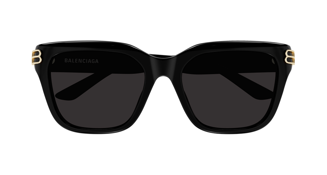 Lunettes de soleil balenciaga bb0433sk 001 negro rectangular / squared femenino taille 56mm - Vue détaillée