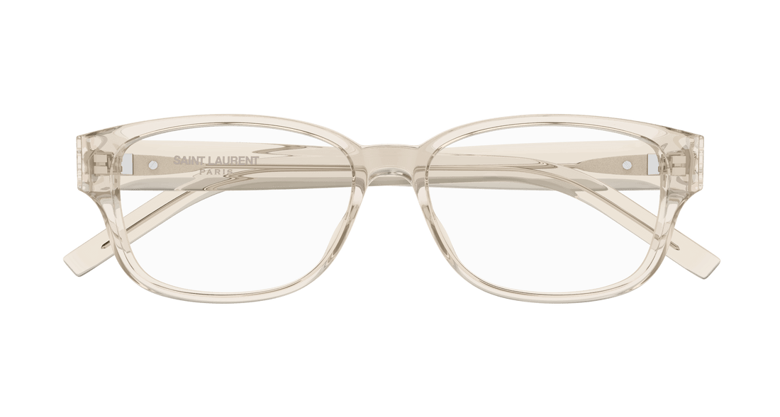 Brillen saint laurent sl m149 008 beige square unisex größe 55mm - Detailansicht