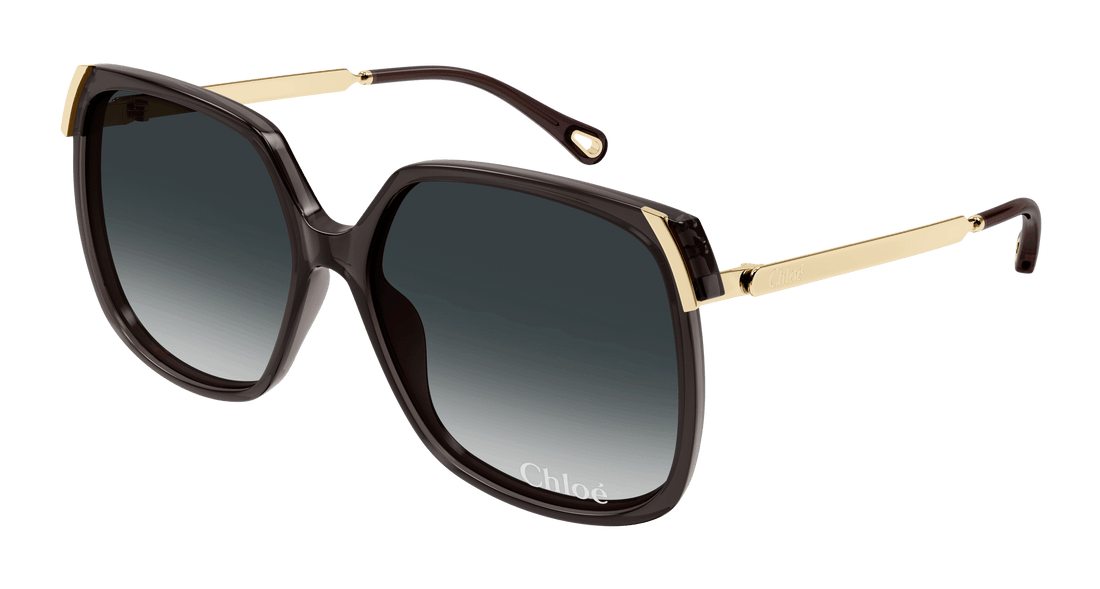 Óculos de sol chloé ch0286s 001 gris square femenino tamanho 60mm - Vista principal