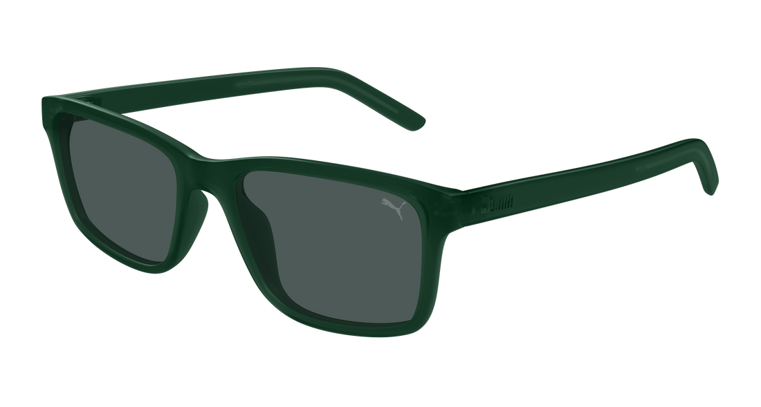 Sunglasses puma pu0493s 006 verde square masculino size 55mm - Main view