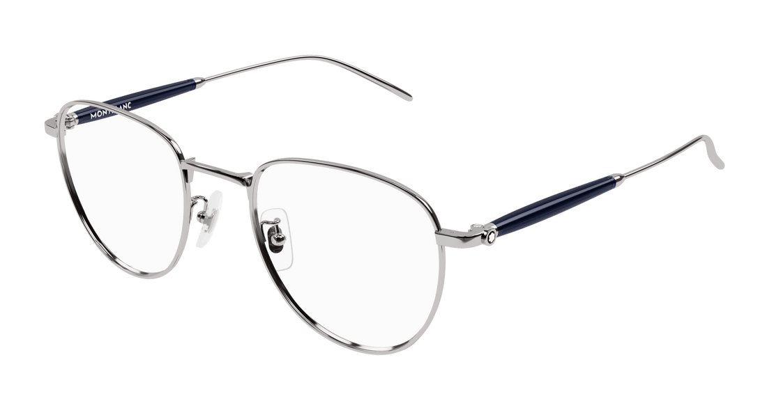 Occhiali da vista montblanc mb0410o 004 rutenio butterfly masculino taglia 50mm - Vista principale