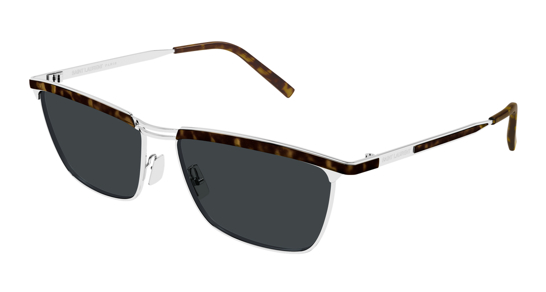 Sonnenbrillen saint laurent sl 795 joe 002 plateado rectangular / squared masculino größe 57mm - Hauptansicht