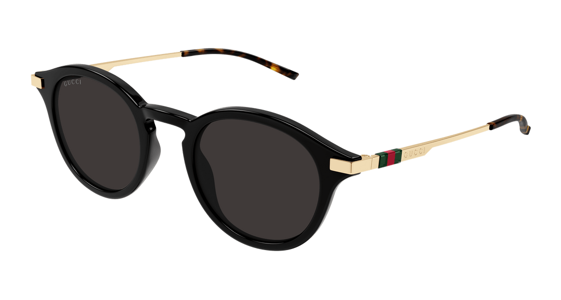 Gafas de sol gucci gg1890s 001 negro round masculino talla 48mm - Vista principal