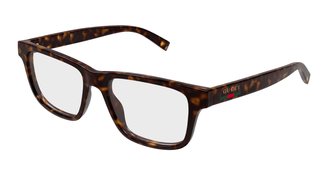 Occhiali da vista gucci gg1987o 002 havana rectangular / squared masculino taglia 54mm - Vista principale