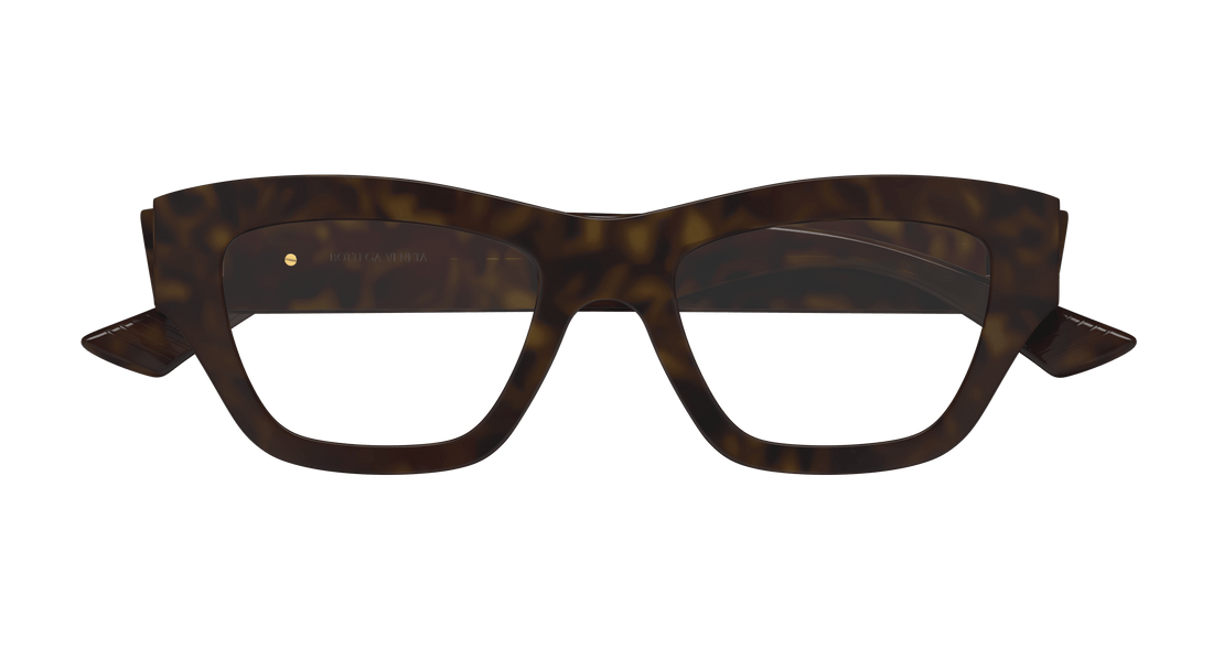 Óculos graduados bottega veneta bv1360o 007 havana square femenino tamanho 51mm - Vista de detalhe