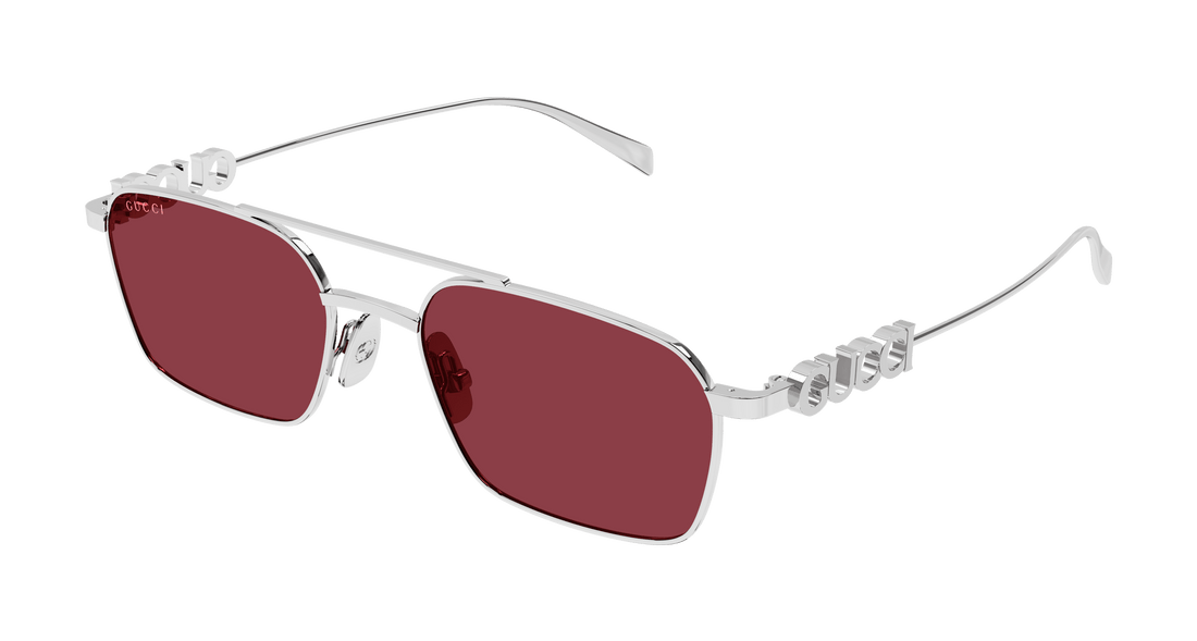 Gafas de sol gucci gg1804s 004 plateado square femenino talla 54mm - Vista principal