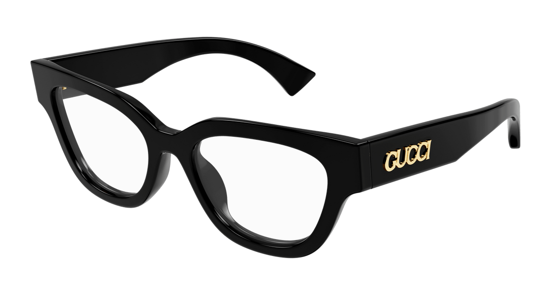 Brillen gucci gg1837o 001 negro butterfly femenino größe 51mm - Hauptansicht