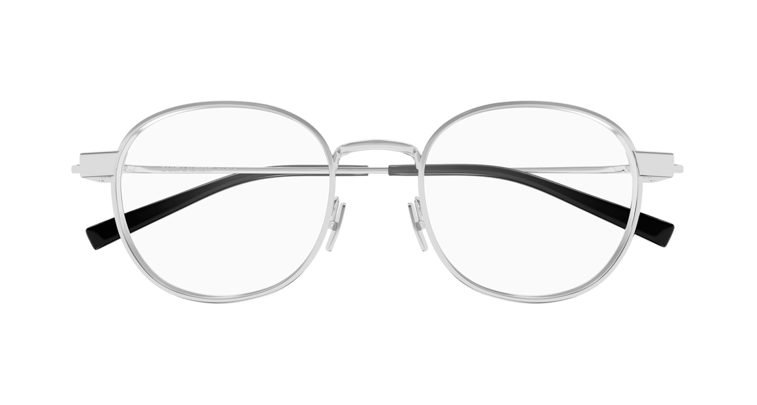 Brillen saint laurent sl 785 001 plateado round unisex größe 50mm - Detailansicht