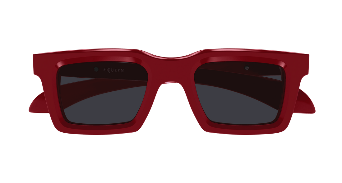 Occhiali da sole alexander mcqueen am0506s 005 rojo square masculino taglia 50mm - Vista dettagliata