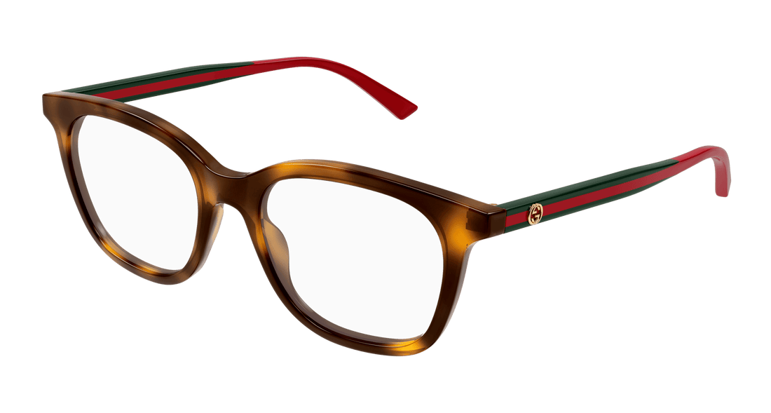 Óculos graduados gucci gg1864o 002 havana square femenino tamanho 50mm - Vista principal