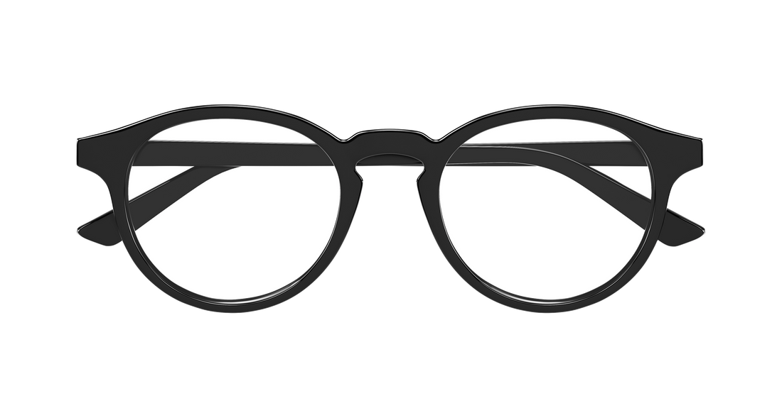 Gafas graduadas bottega veneta bv1420o 001 negro round/oval/panthos masculino talla 50mm - Vista de detalle