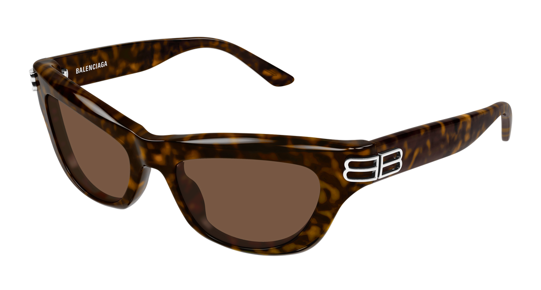 Sunglasses balenciaga bb0430s 002 havana cat eye femenino size 54mm - Main view