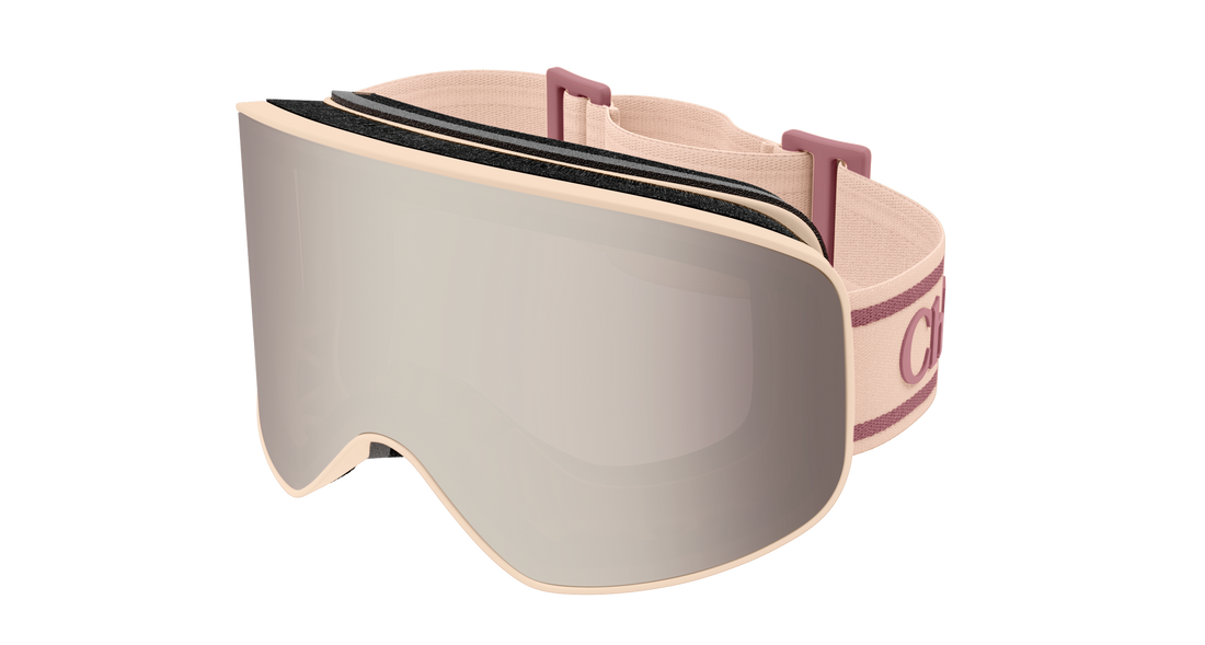 Sunglasses chloé ch0072s 008 rosa mask femenino size 99mm - Main view