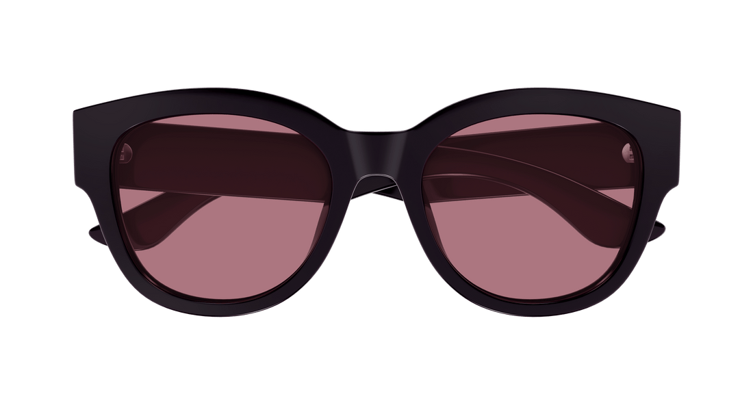 Sonnenbrillen alexander mcqueen am0509sa 004 violeta cat eye femenino größe 55mm - Detailansicht