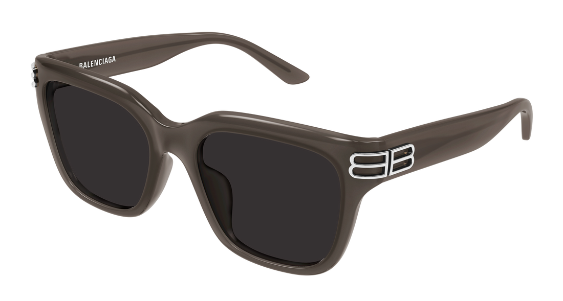 Lunettes de soleil balenciaga bb0433sk 004 gris rectangular / squared femenino taille 56mm - Vue principale