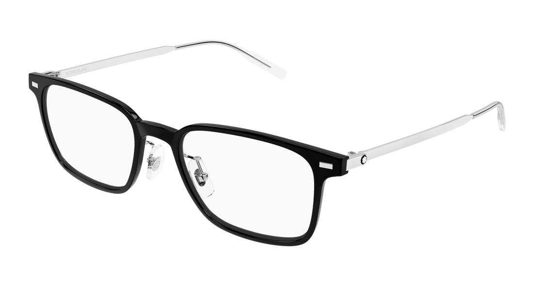 Óculos graduados montblanc mb0394on 001 negro square masculino tamanho 54mm - Vista principal