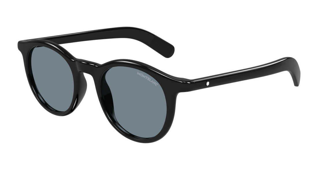 Sonnenbrillen montblanc mb0353s 007 negro round/oval/panthos masculino größe 49mm - Hauptansicht