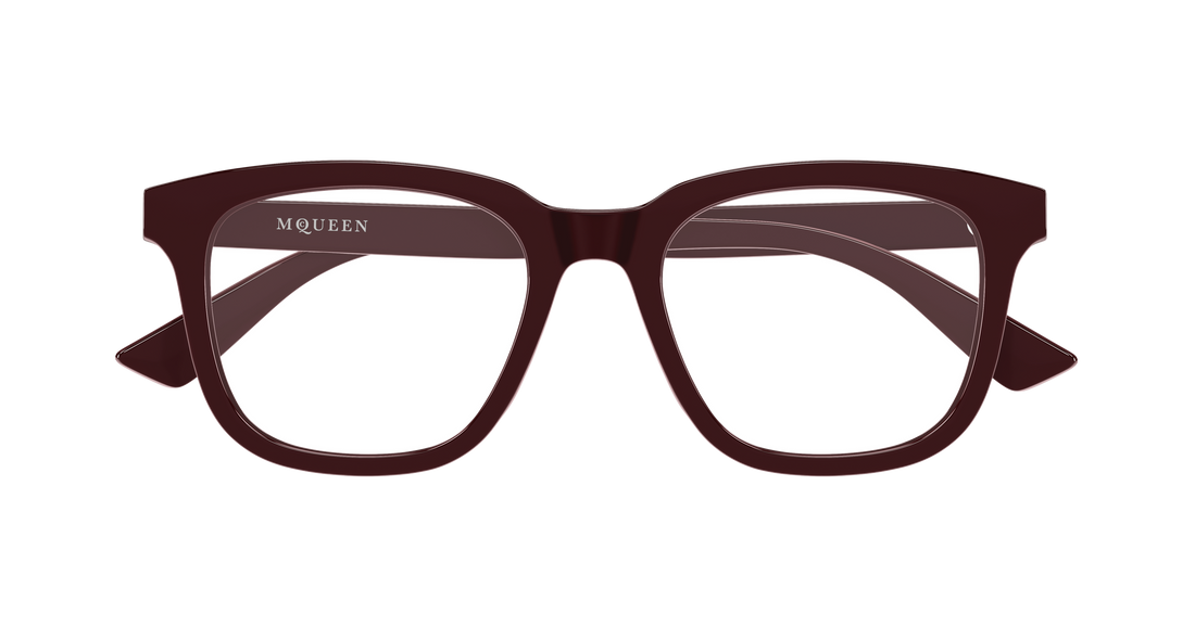 Brillen alexander mcqueen am0539o 003 rojo rectangular / squared femenino größe 52mm - Detailansicht