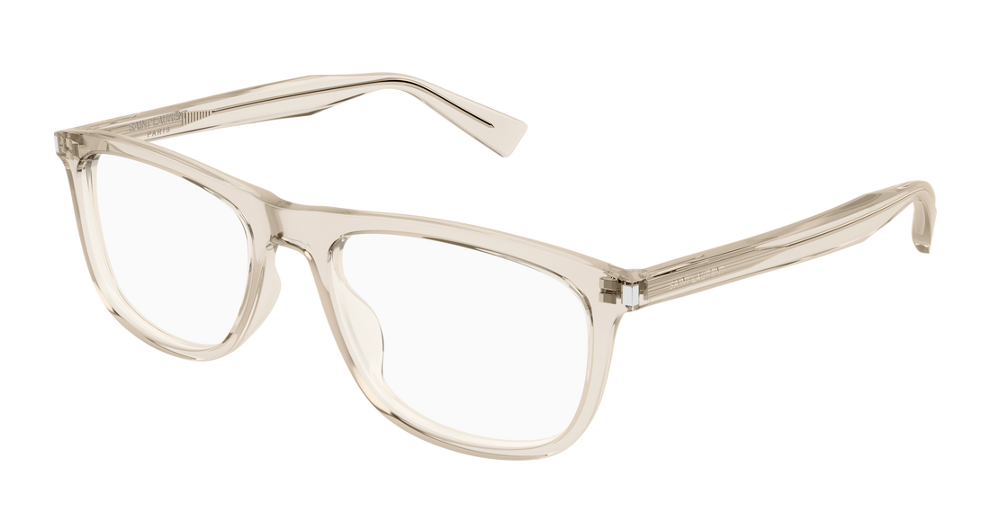 Óculos graduados saint laurent sl 812 004 beige square unisex tamanho 56mm - Vista principal