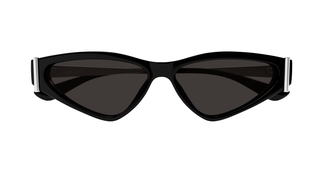 Óculos de sol alexander mcqueen am0493s 001 negro geometric femenino tamanho 57mm - Vista de detalhe