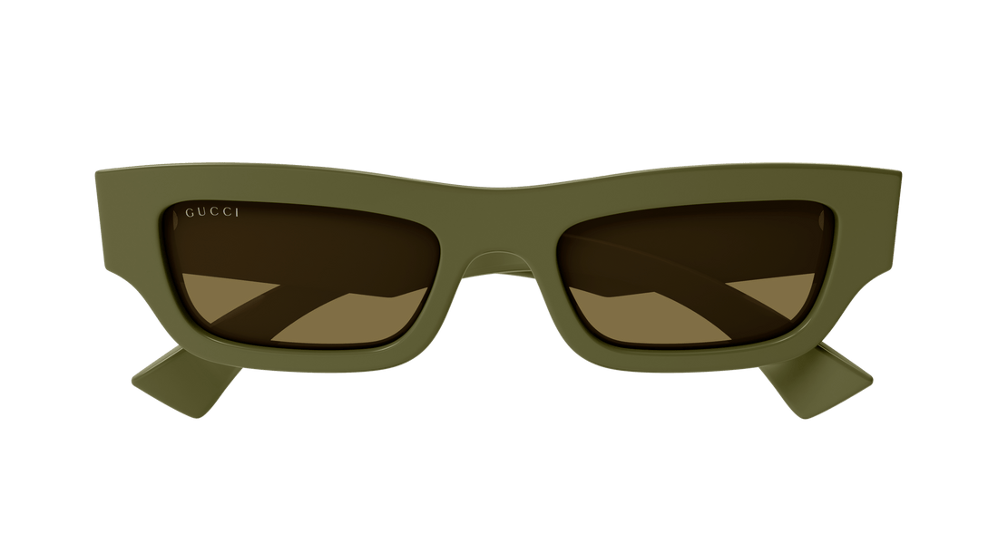Gafas de sol gucci gg1839s 004 verde square masculino talla 52mm - Vista de detalle