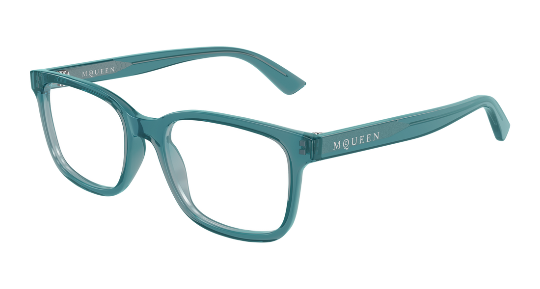 Brillen alexander mcqueen am0541o 010 azul rectangular / squared masculino größe 54mm - Hauptansicht