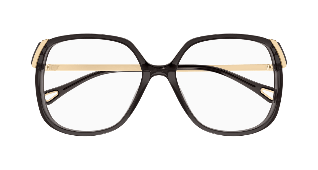 Óculos graduados chloé ch0287o 001 gris square femenino tamanho 56mm - Vista de detalhe