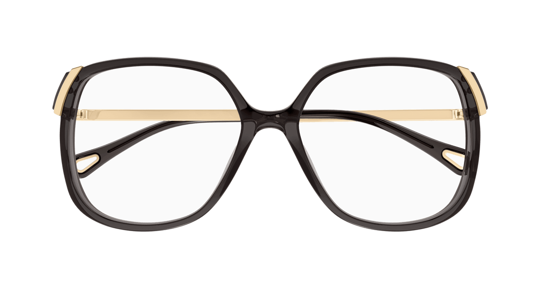 Óculos graduados chloé ch0287o 001 gris square femenino tamanho 56mm - Vista de detalhe