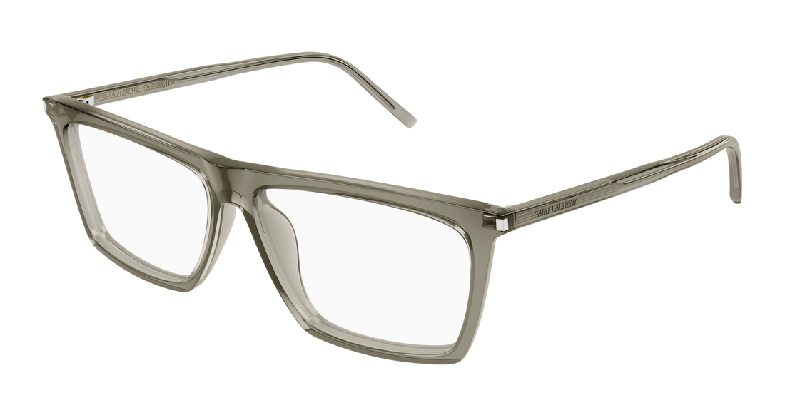 Óculos graduados saint laurent sl 803 012 marron square masculino tamanho 59mm - Vista principal