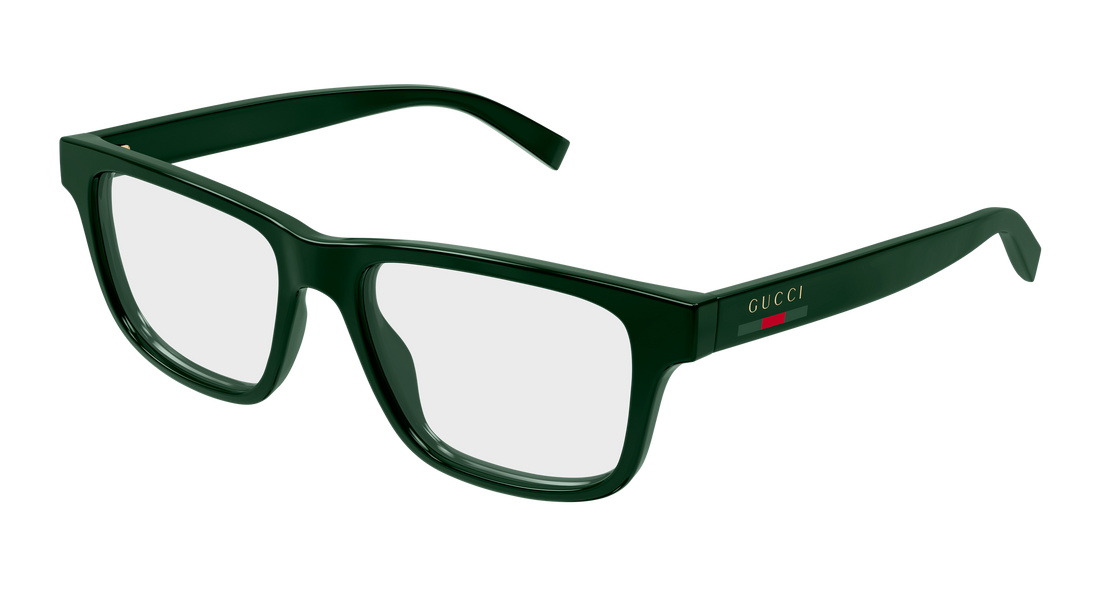 Occhiali da vista gucci gg1987o 004 verde rectangular / squared masculino taglia 54mm - Vista principale