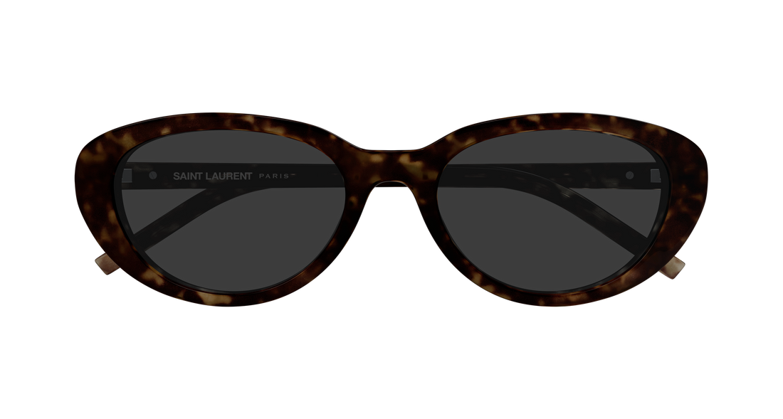 Óculos de sol saint laurent sl m154/k 002 havana cat eye femenino tamanho 55mm - Vista de detalhe