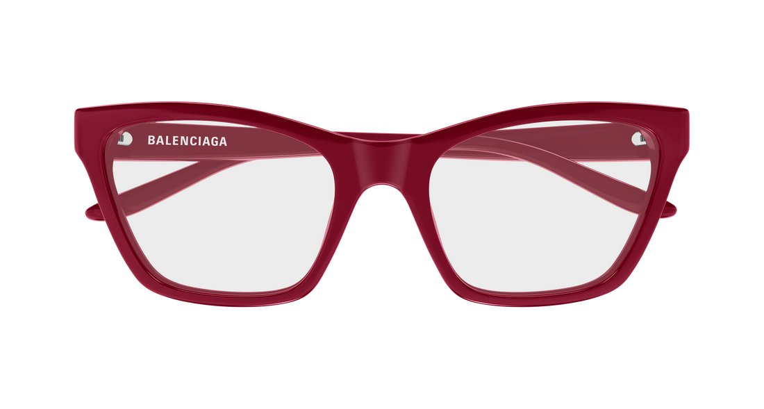 Gafas graduadas balenciaga bb0440o 005 burdeos cat eye femenino talla 56mm - Vista de detalle