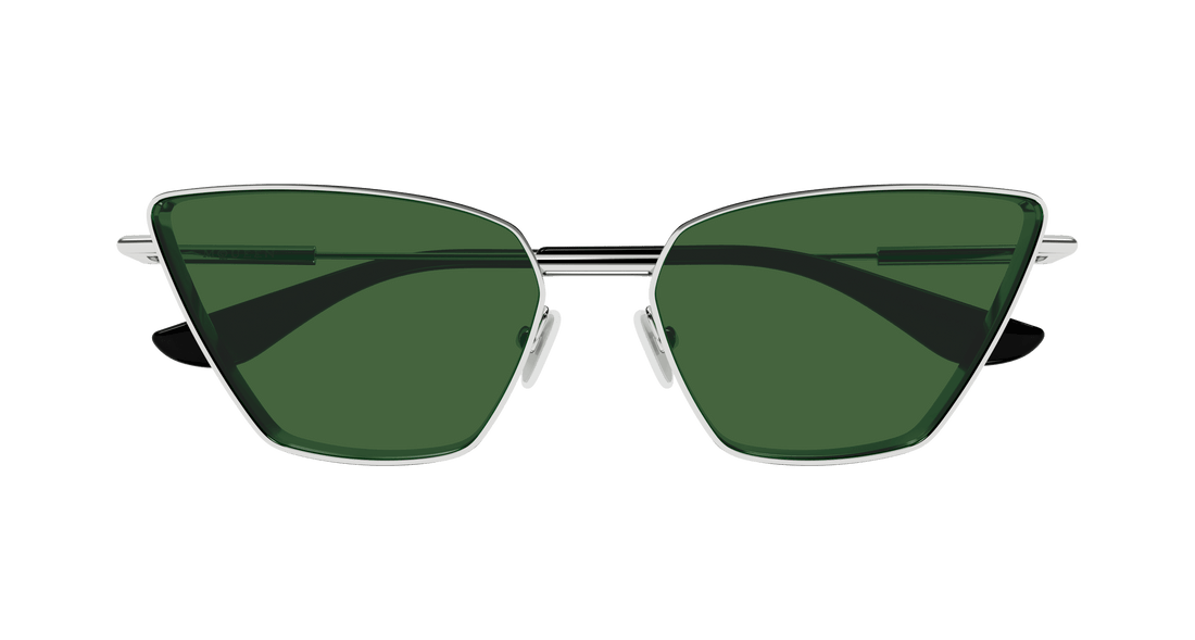 Occhiali da sole alexander mcqueen am0501s 003 plateado cat eye femenino taglia 58mm - Vista dettagliata