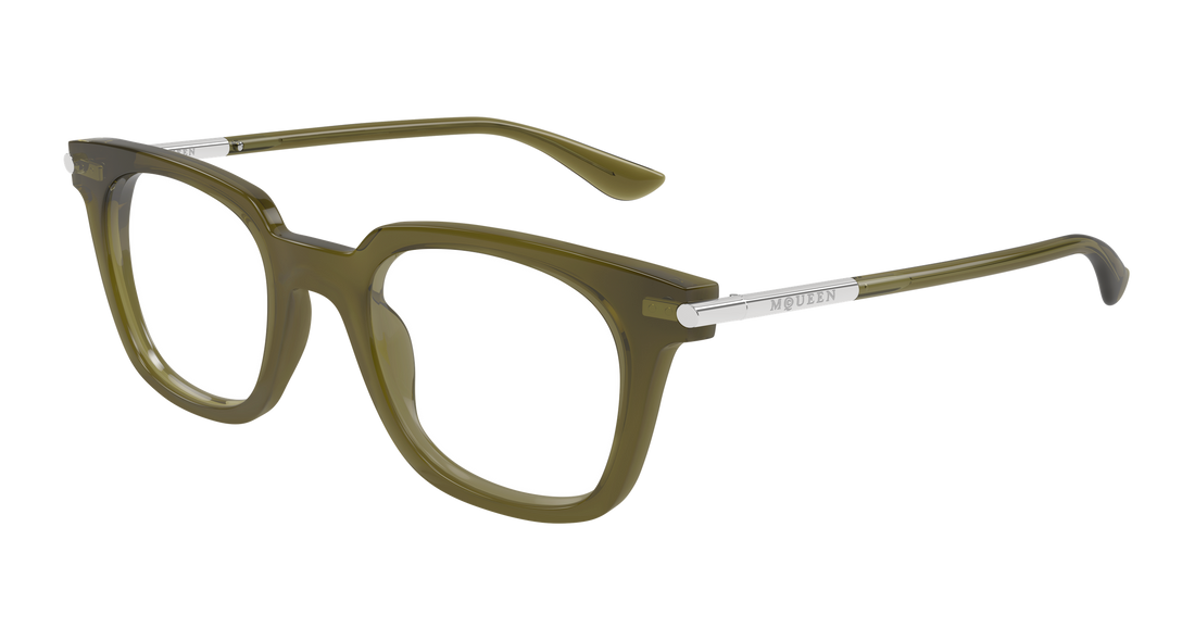 Brillen alexander mcqueen am0521o 004 verde rectangular / squared unisex größe 48mm - Hauptansicht