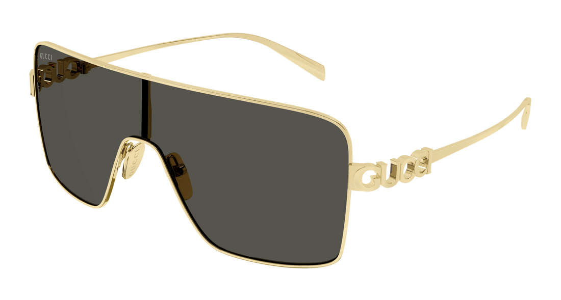 Óculos de sol gucci gg1936s 001 dorado mask femenino tamanho 99mm - Vista principal