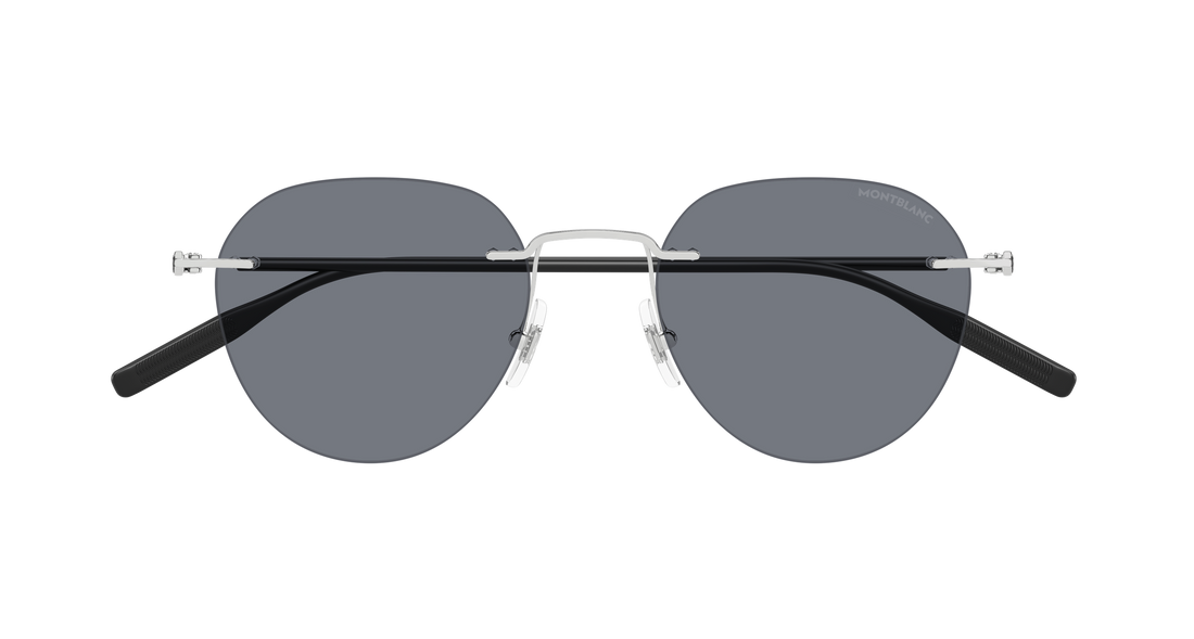 Sonnenbrillen montblanc mb0428s 002 plateado round/oval/panthos masculino größe 51mm - Detailansicht