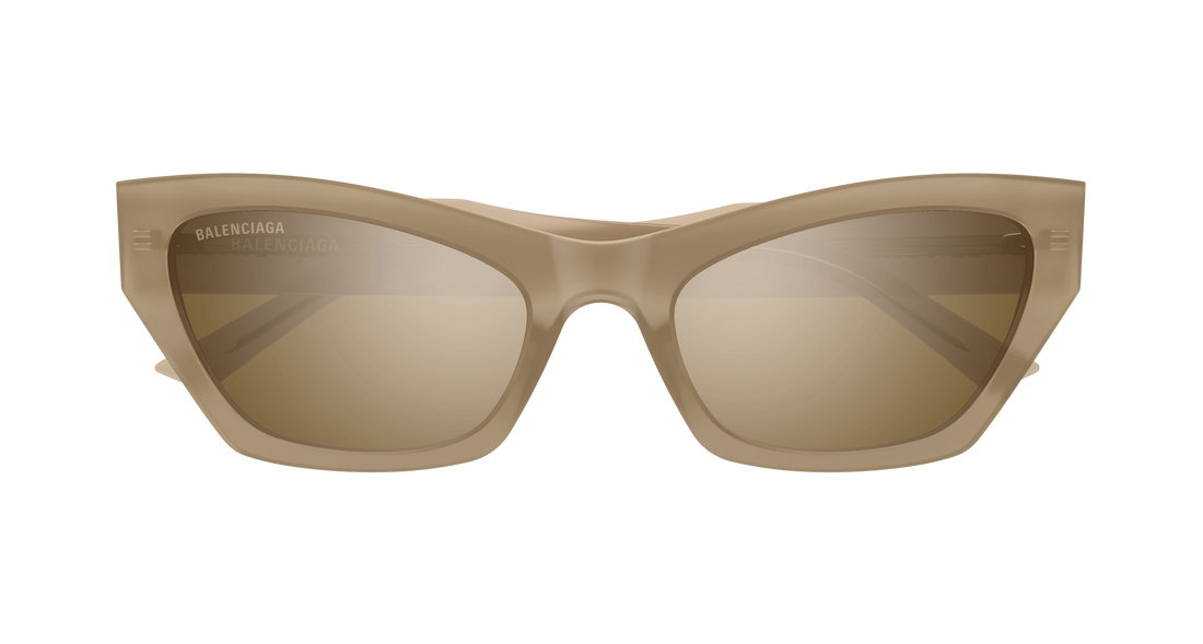 Lunettes de soleil balenciaga bb0447s 004 beige cat eye femenino taille 56mm - Vue détaillée