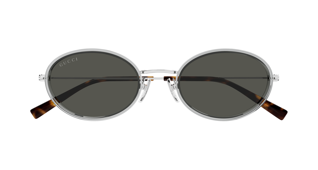 Occhiali da sole gucci gg1980s 005 gris round/oval/panthos femenino taglia 52mm - Vista dettagliata