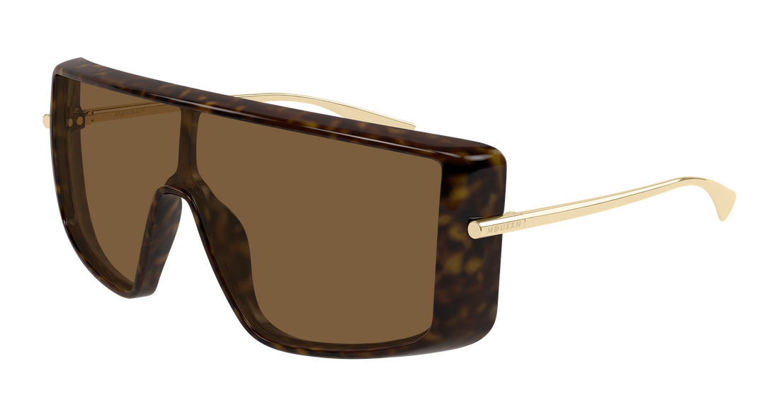 Sonnenbrillen alexander mcqueen am0524s 002 havana rectangular / squared unisex größe 99mm - Hauptansicht