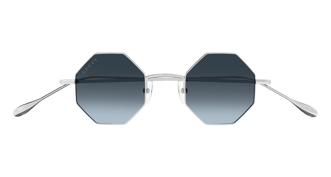 Gafas de sol gucci gg1814s 003 plateado geometric unisex talla 41mm - Vista de detalle