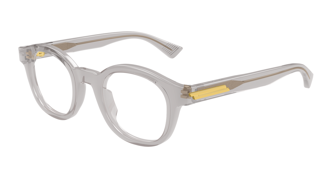 Occhiali da vista bottega veneta bv1413o 003 gris round/oval/panthos masculino taglia 46mm - Vista principale