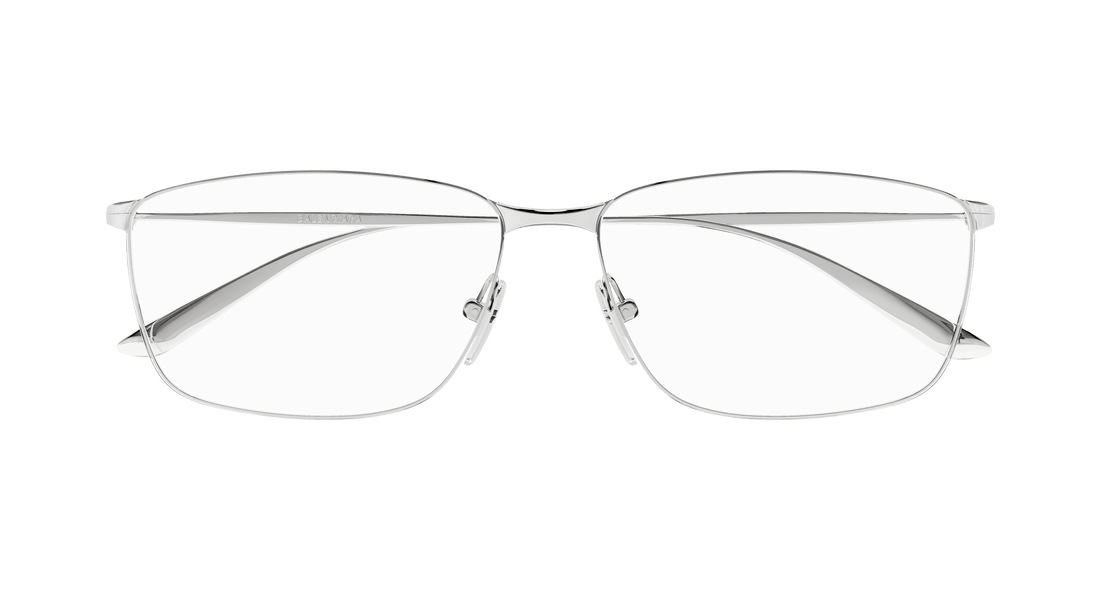 Gafas graduadas balenciaga bb0415o 002 plateado square masculino talla 60mm - Vista de detalle