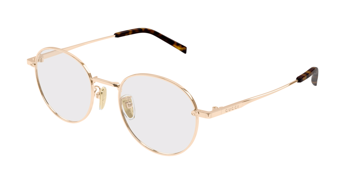 Brillen gucci gg2004oa 001 dorado round/oval/panthos femenino größe 50mm - Hauptansicht