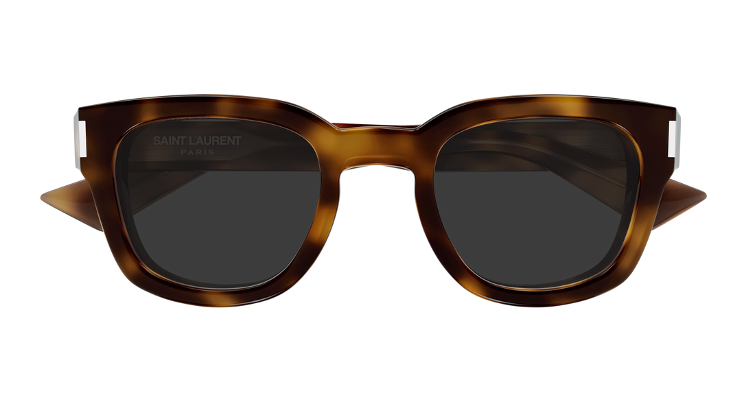 Óculos de sol saint laurent sl 838 006 havana round/oval/panthos unisex tamanho 49mm - Vista de detalhe