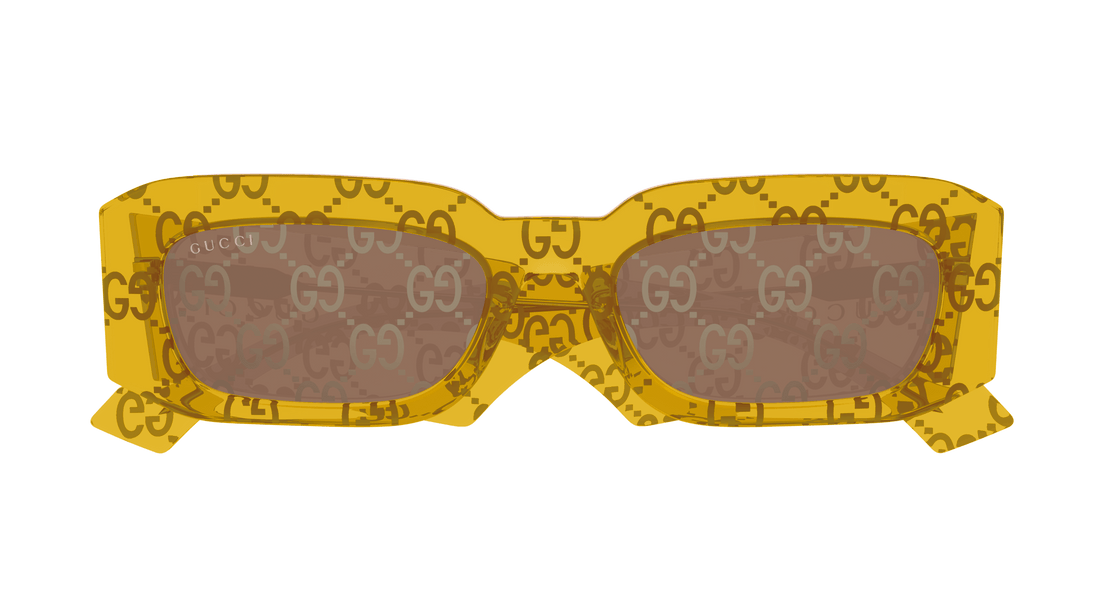 Sonnenbrillen gucci gg1426s 007 amarillo square masculino größe 54mm - Detailansicht